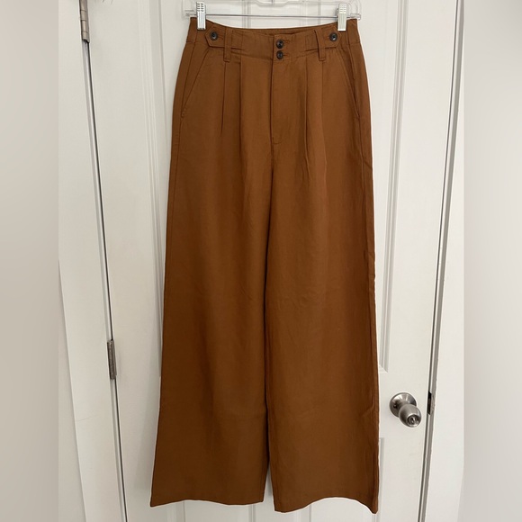 Madewell - Harlow Wide-Leg Pant in Acorn, 00 - Picture 2 of 5